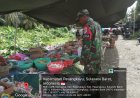 Babinsa Martajaya Pantau Stabilitas Harga dan Keamanan di Pasar Tradisional