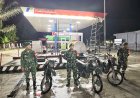 Babinsa Koramil 1428-02/Sumarorong Tingkatkan Patroli Malam Dalam Antisipasi terjadi tindak kejahatan