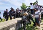 “Sigap dan Cepat, Personil Kodim 1418/Mamuju Bantu Evakuasi Penemuan Jenazah Mengapung di Pantai Arteri”