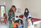 Personel Kodim 1402/Polman Berperan Aktif dalam Pelayanan Posyandu Di Wilayah