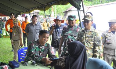 Kasrem 142/Tatag Hadiri Pembukaan TMMD ke-127 di Desa Bulo